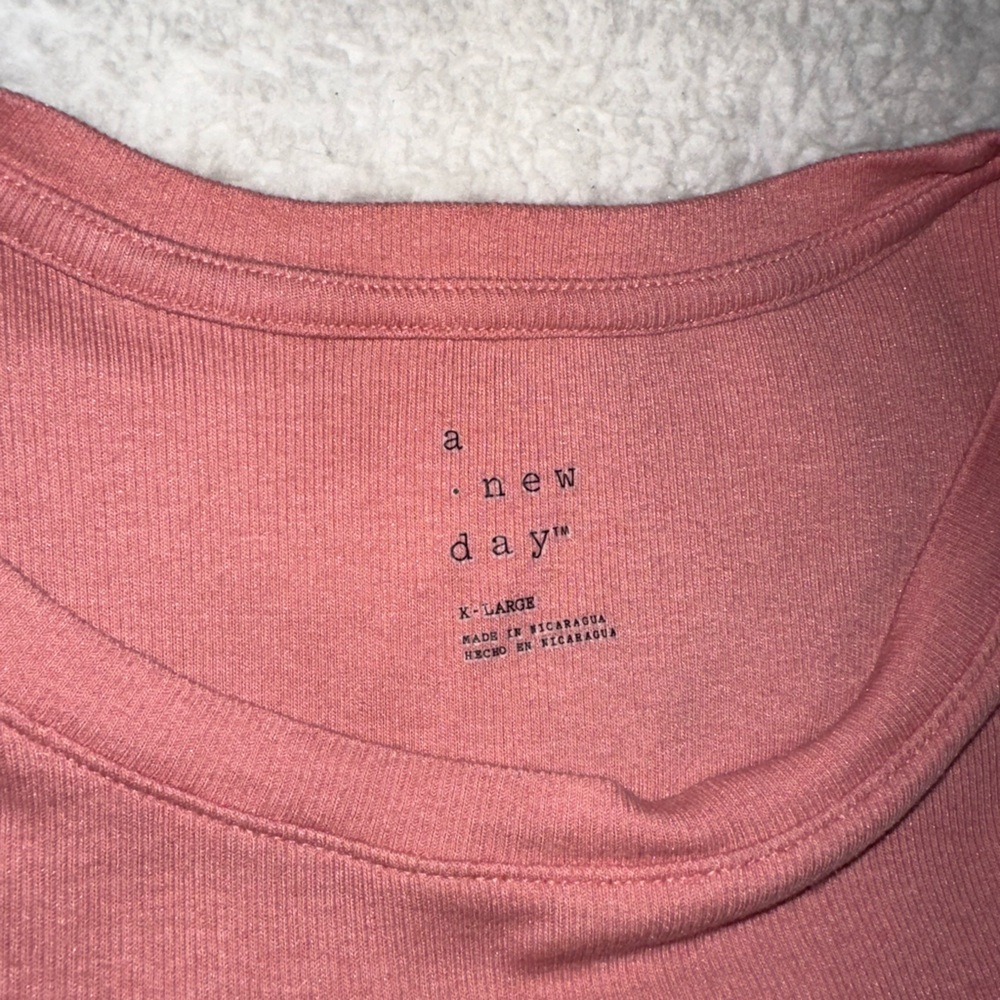 A New‎ Day Pink Ribbed Long Sleeve Top - Picture 5 of 7